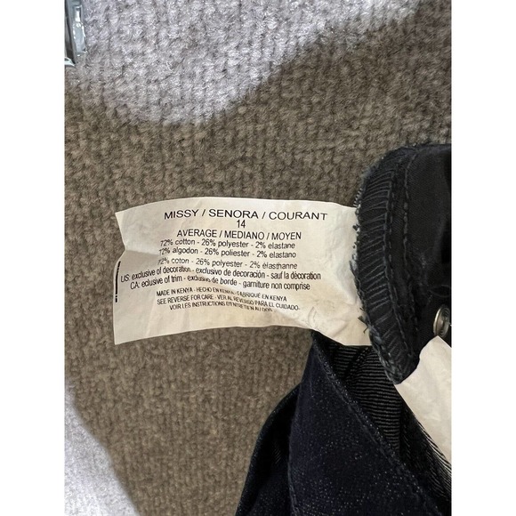 Gloria Vanderbilt Amanda Straight Leg Jeans Womens Missy‎ Size 14 Dark Wash Blue - Picture 5 of 12